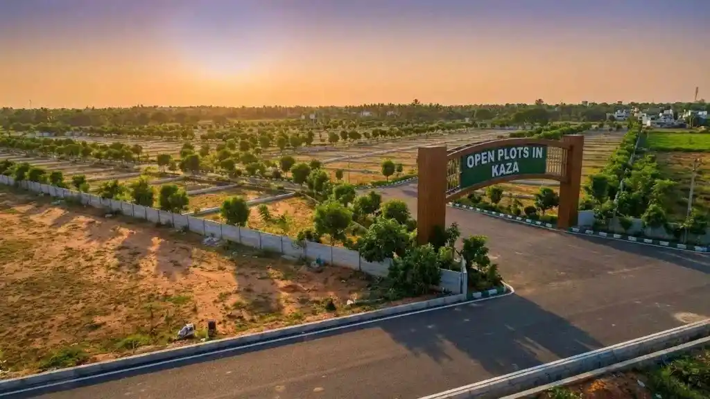 Strategic Location of Residential Plots in Kaza in prime road corridors and Amaravati