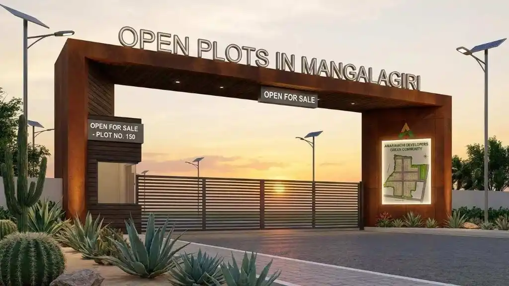 APCRDA Approved Villa Plots in Mangalagiri with Wide Roads and Green Surroundings